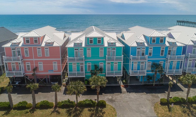 Surf City House | Oceanfront Townhome Villa in Surf City, NC