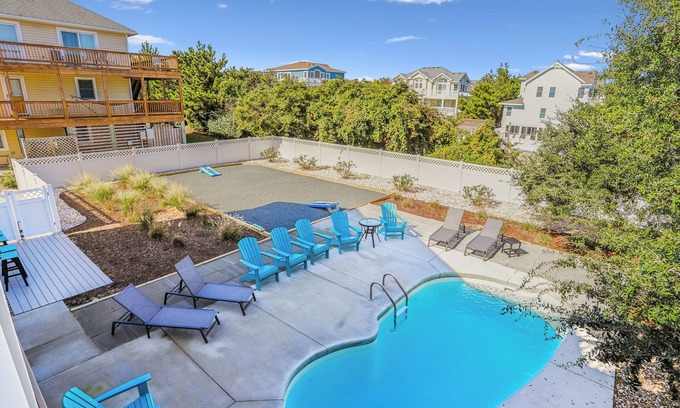Duck House | Oceanside in the heart of Duck! Private Pool, Hot Tub! Pet friendly