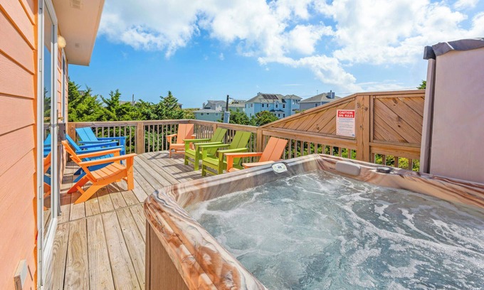 Avon House | Oceanview Dog Friendly Home w/Hot Tub, Community Pool and Tennis/Pickleball