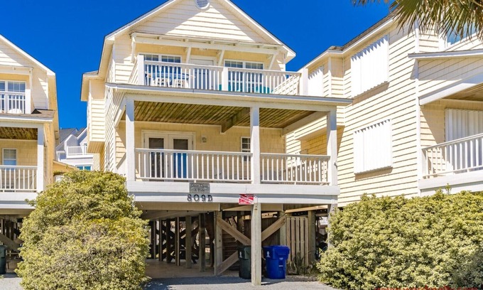 Surf City House | Once Upon A Tide - 4 BR Townhouse - Ocean Views from Top Sun Deck; Dog Friendly