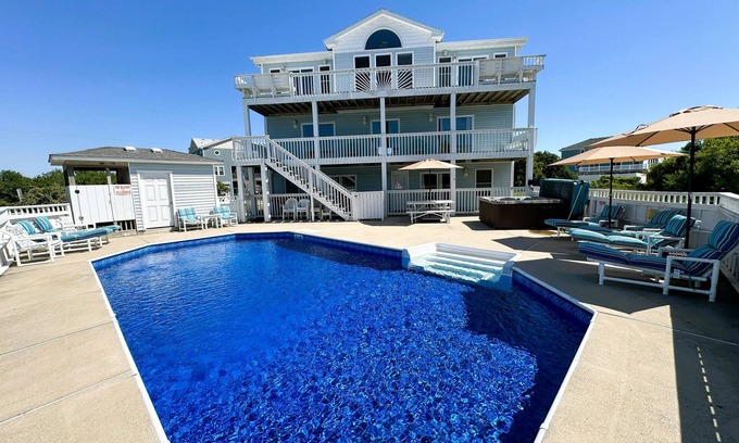 Ocean Sands House | OS525-6 BRs, Private Pool, Hot Tub, Movie Theatre, Foosball!