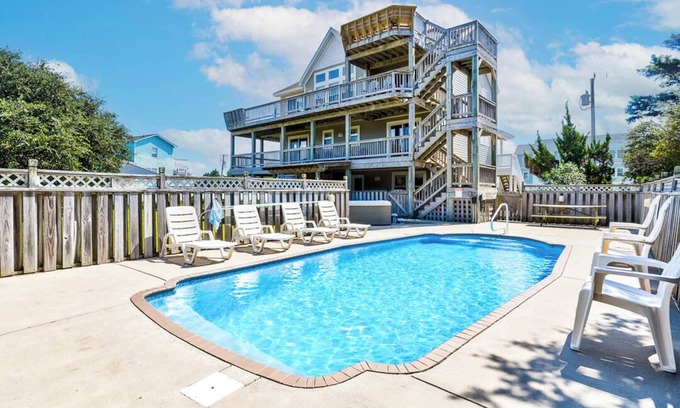 Ocean Sands House | Pelican Pointe | 355 ft from the Beach | Private Pool, Hot Tub | Corolla