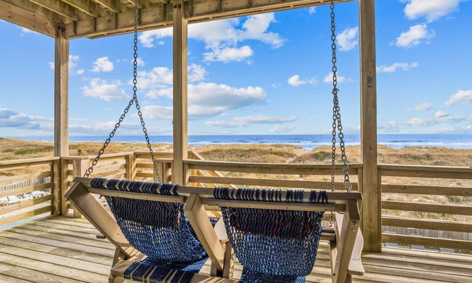 Frisco House | Premier Oceanfront Dog Friendly Home with Private Pool, Hot Tub, and Game Room