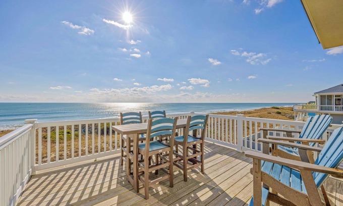 Hatteras House | Premier Oceanfront Dog Friendly w/Pool, Hot Tub, Elevator, Theater & Game Rooms