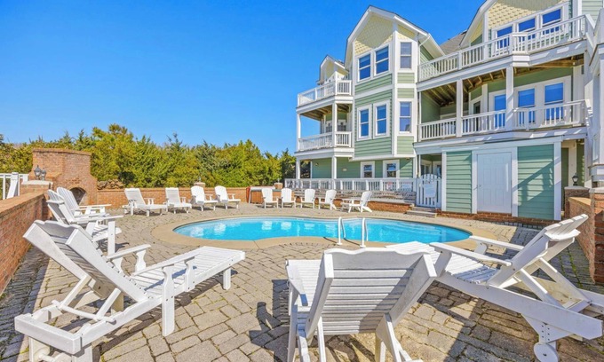 Wimble Shores House | Premier Semi-Oceanfront Home w/Pool, Elevator, Hot Tub, Game Room, and Theater