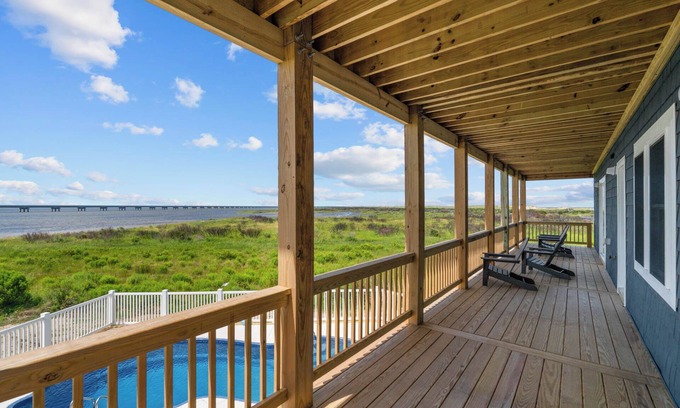 Rodanthe House | Premier Soundfront Dog Friendly w/Pool, Hot Tub, Windsurfing Access, Theater