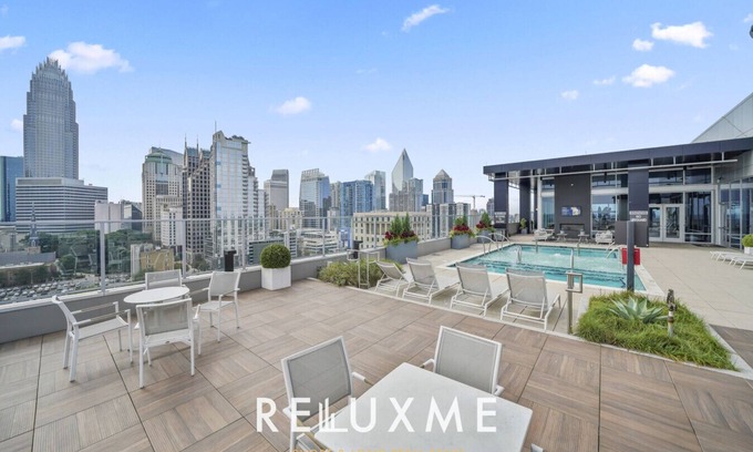 Fourth Ward Condo | Reluxme|Uptown 2BR w/Hot Tub, Gym, Pools & Views