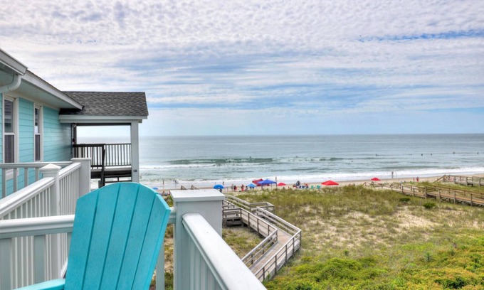 Wilmington Beach Condo | ☀️Sands V A3: Oceanfront, Panoramic Views, Shared Pool☀️