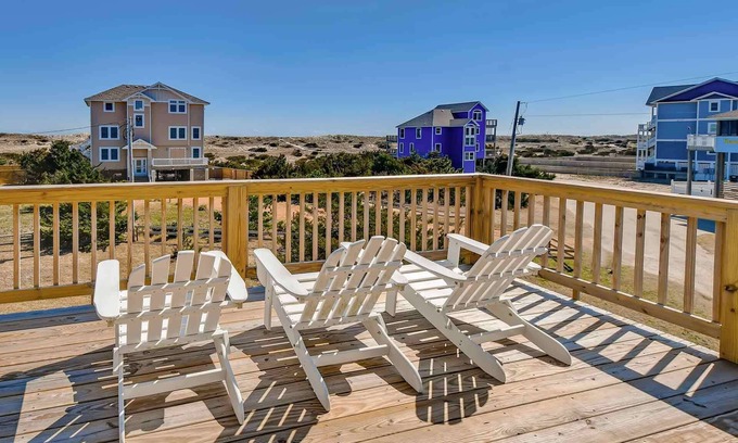 Salvo House | Semi-Oceanfront Home w/Hot Tub, Smart TVs, Beach Nearby. Fit for a Beachcomber!