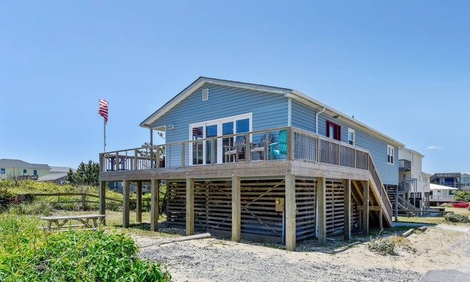 South Nags Head House | Semi-Oceanfrt, Hot tub! Pets. Great ocn views! June 24th week 20% OFF!