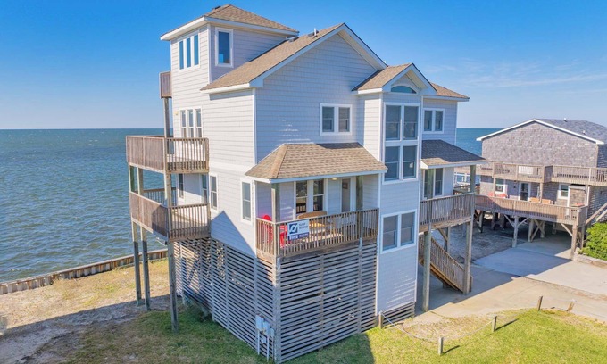 Brigands' Bay House | Soundfront Dog Friendly Home with Hot Tub, Game Room, and More!