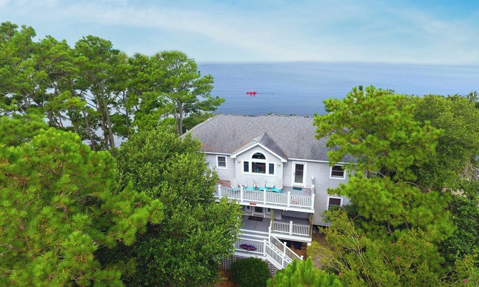 Corolla Light House | Soundfront, Sound views, Private Pool, Hot Tub! 509, Friday Harbor