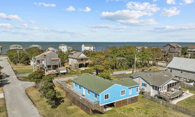 Frisco House | SUMMER SAVINGS - Soundside Dog Friendly Home with Hot Tub and Spacious Deck