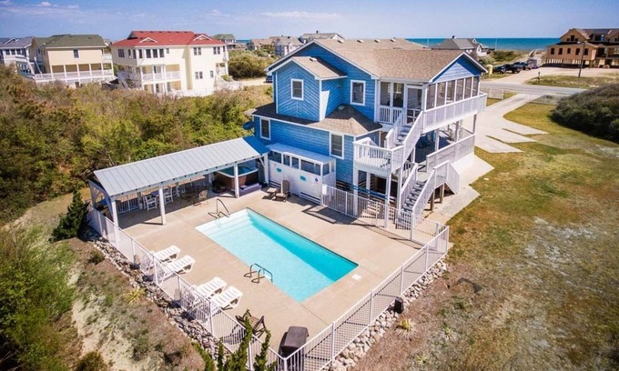 Kitty Hawk House | Sweetwater 49 | 311 ft from the beach | Dog Friendly, Private Pool, Hot Tub | Southern Shores