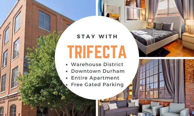 Downtown Apartment | Trifecta Historic Brick 2BR Getaway Superhost