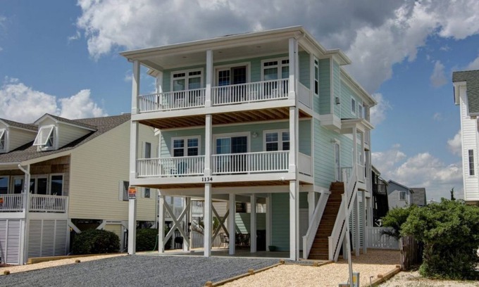 Holden Beach House | Welcome Home: Beautiful 2nd Row Home - Private Pool - Gas Fireplace!