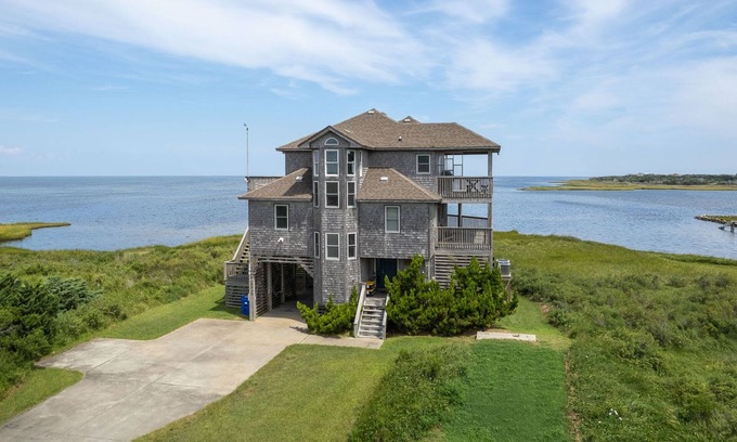 Frisco House | Windscape Soundfront in Frisco Incredible Views 400ft to Beach Access!