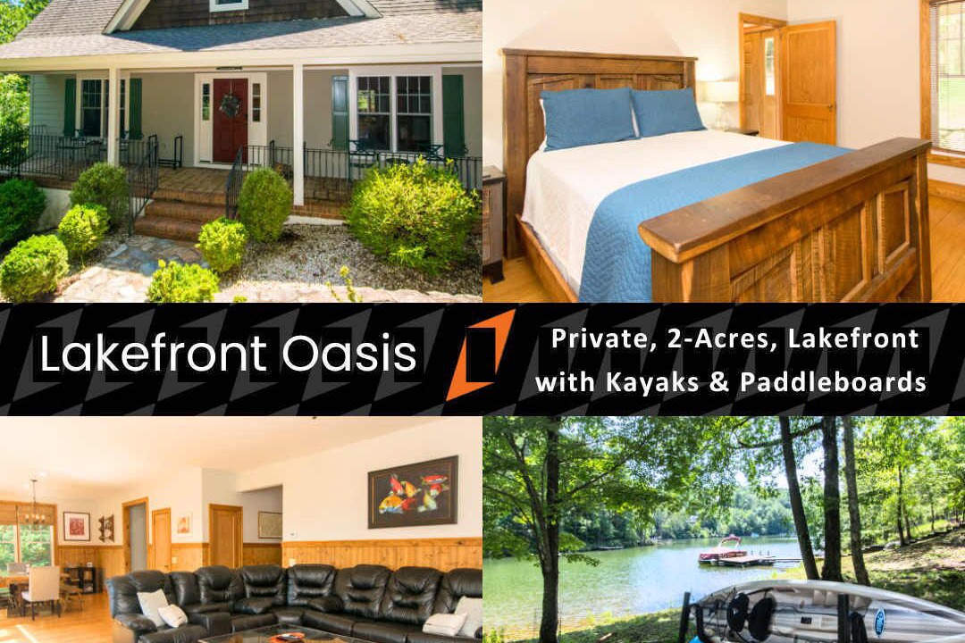 Mill Spring House | Lakefront Oasis~$375 Free Activities Daily