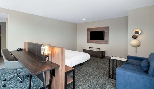 Studio Suite, 1 King Bed, Accessible, Non Smoking (Roll-in Shower, Corner)
