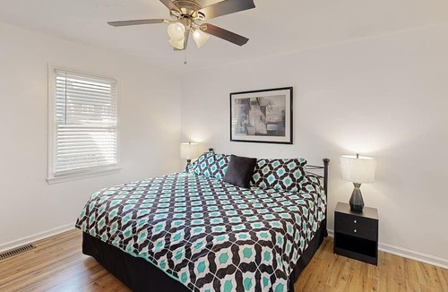 Salisbury House | Perfectly located home with deck, open layout, smart TVs, central AC, & W/D