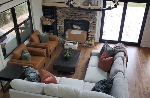 Zirconia House | Serene mountain retreat on 150 acres with 3 bedrooms and baths.