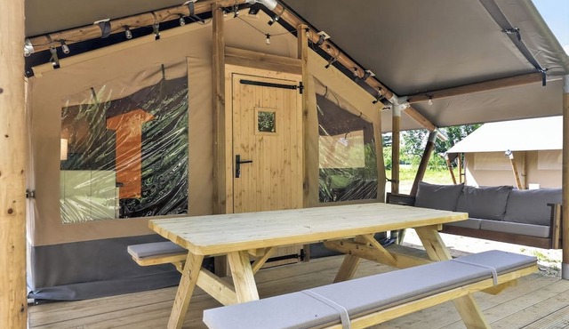 Riverfront Safari Tent Near Virginia Tech